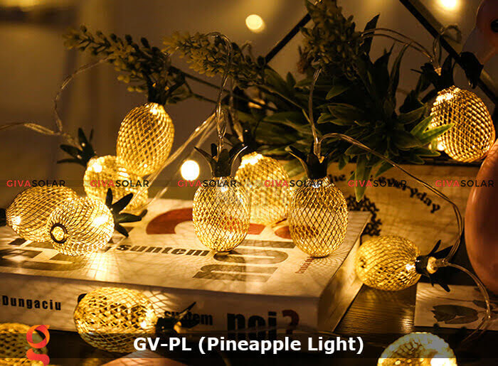 Dây đèn led trang trí siêu sáng hình quả dứa GV-PL 20