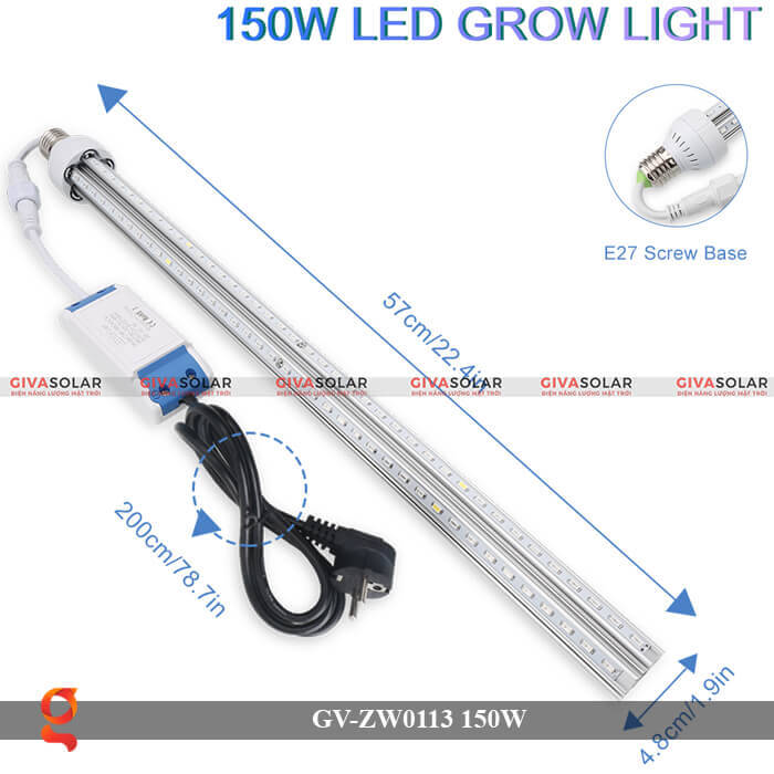 Đèn Led quang hợp loại treo GV-ZW0113-2 150W 4