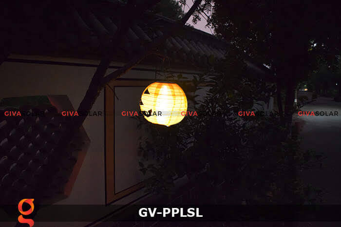 Đèn lồng vải bí ngô trang trí Halloween năng lượng mặt trời GV-PPLSL 11