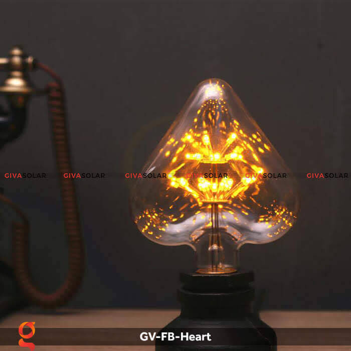 Led bulb trái tim trang trí tiệc, sự kiện GV-FB-Heart 11