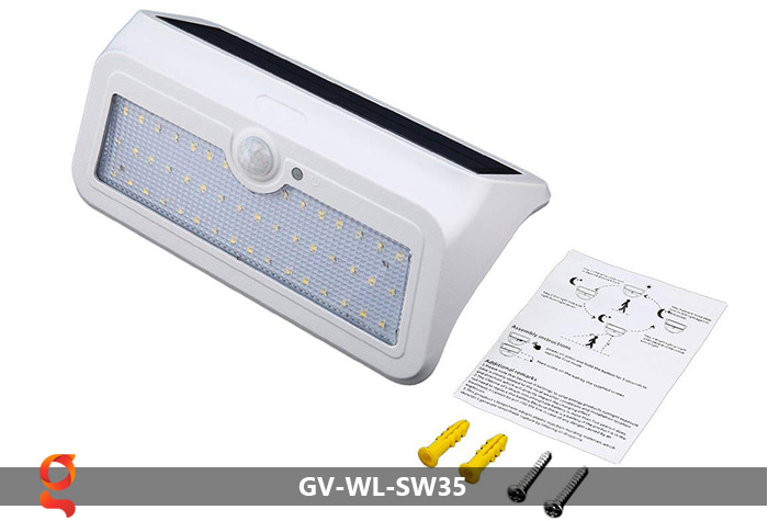 Đèn led năng lượng mặt trời ốp tường GV-WL-SW35 4