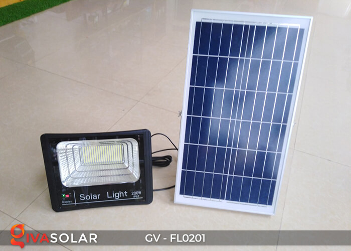 Đèn pha công suất lớn solar GV-FL0201 200W 3