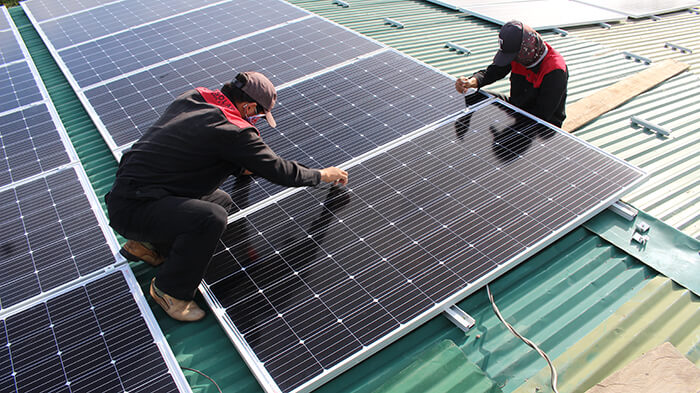 hệ thống điện mặt mặt trời 40KW hòa lưới 3 pha Ở Lâm Đồng 18