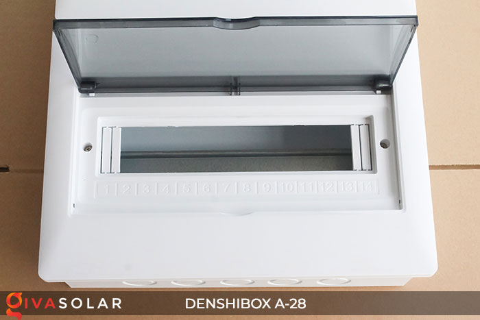 Tủ điện năng lượng mặt trời Denshibox AP-28 28 đường 6