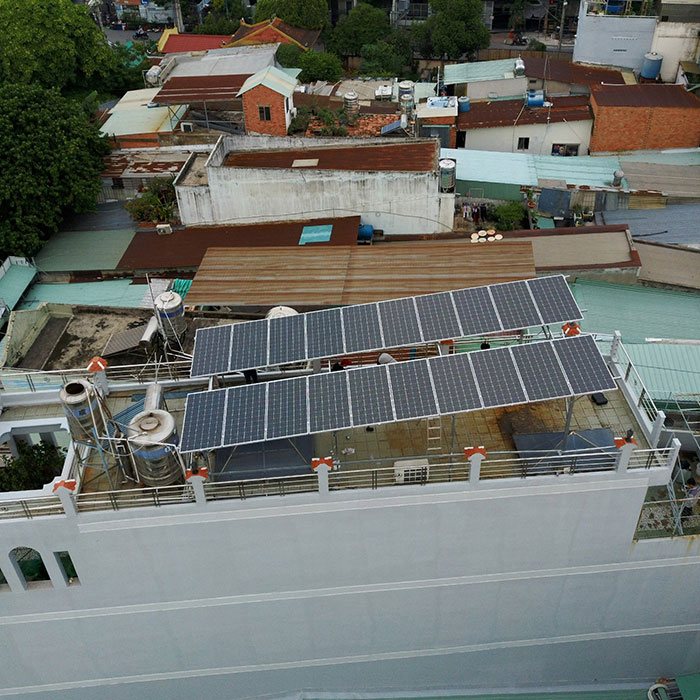 dự án hòa lưới điện mặt trời 8KW Anh Thông Tân Phú 5