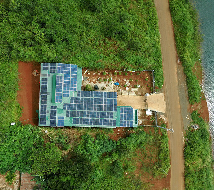 dự án điện mặt trời hòa lưới 60KW cho chị Hà ở Đắk Nông 2