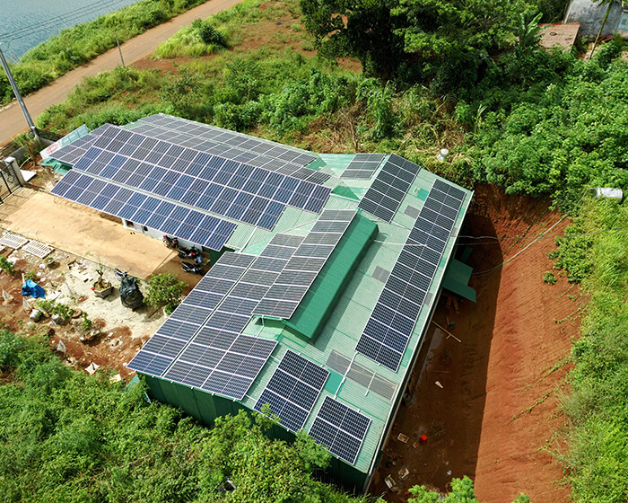 dự án điện mặt trời hòa lưới 60KW cho chị Hà ở Đắk Nông 6