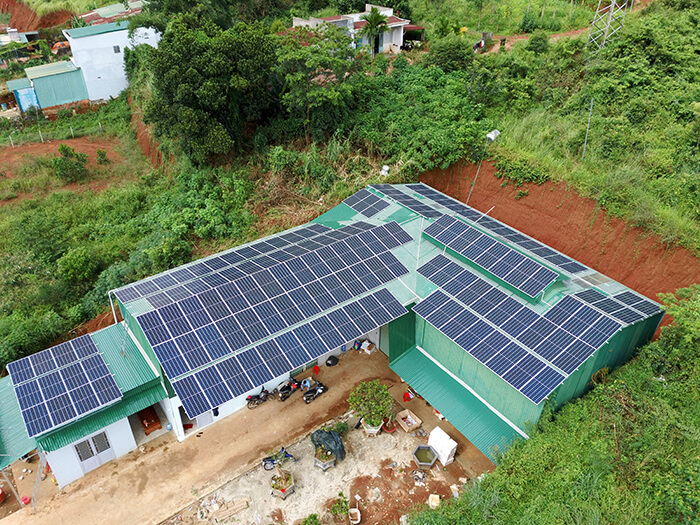 dự án điện mặt trời hòa lưới 60KW cho chị Hà ở Đắk Nông 7