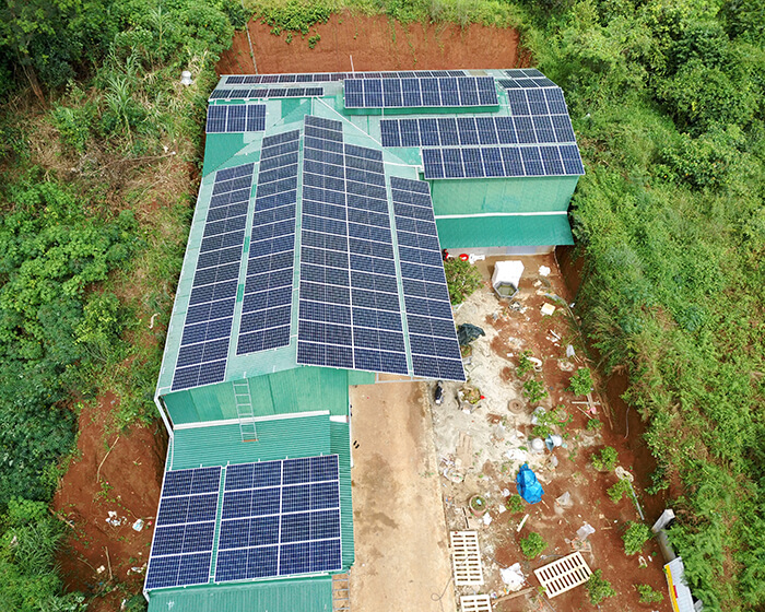 dự án điện mặt trời hòa lưới 60KW cho chị Hà ở Đắk Nông 8