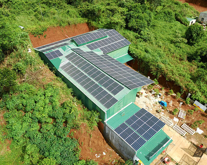 dự án điện mặt trời hòa lưới 60KW cho chị Hà ở Đắk Nông 9