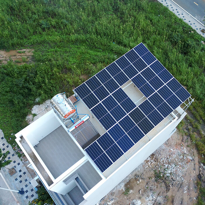 Lắp hệ thống điện mặt trời hòa lưới 9KW cho Chú Tuấn ở Quận 2