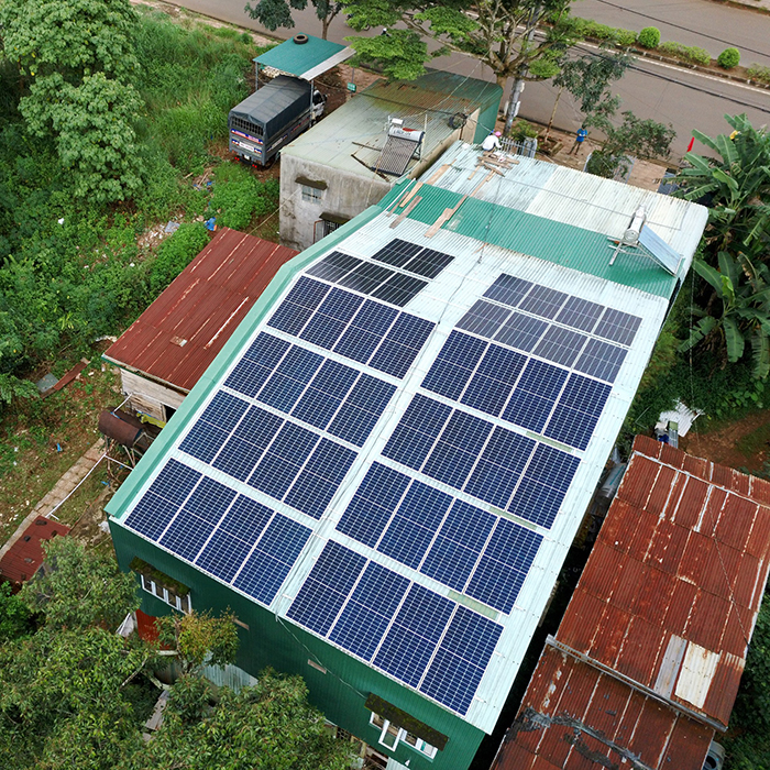 Hệ thống điện mặt trời hòa lưới 20KW cho anh Lĩnh đắk nông 6
