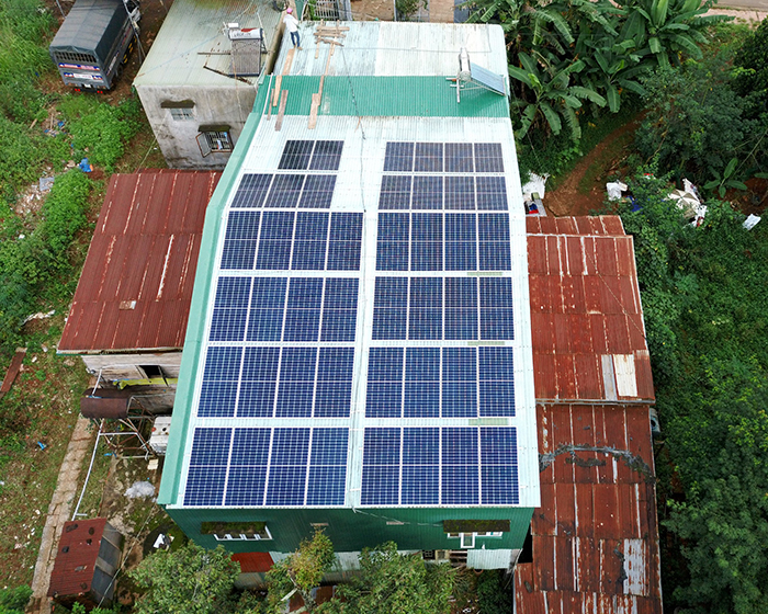 Hệ thống điện mặt trời hòa lưới 20KW cho anh Lĩnh đắk nông 9