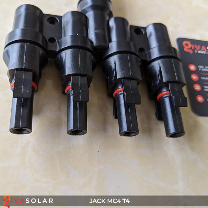 Jack nối Pin mặt trời MC4 4-1 GV-T4 10