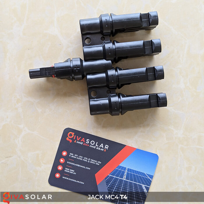 Jack nối Pin mặt trời MC4 4-1 GV-T4 7