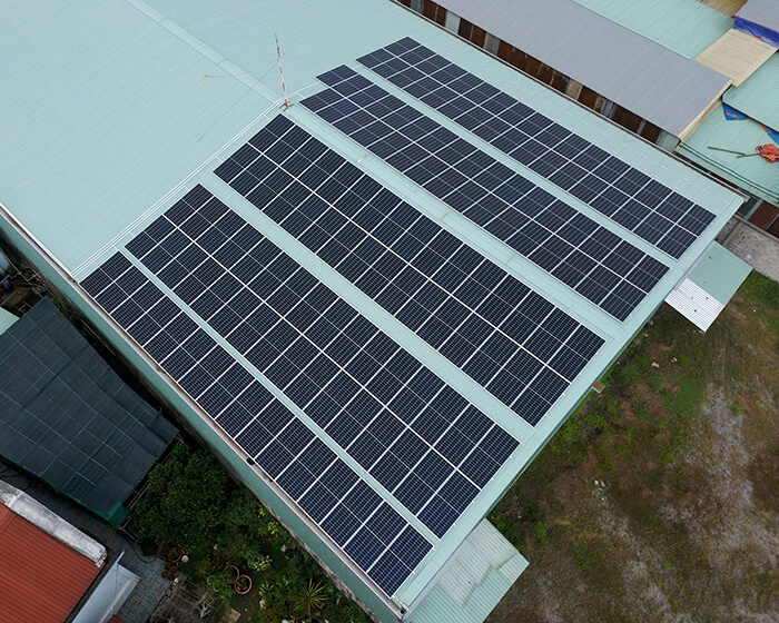 hệ thống điện mặt trời cho nhà xưởng 65KW của anh Ngôn ở Củ Chi 6