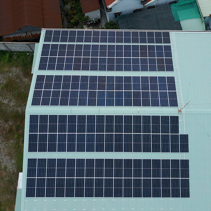 hệ thống điện mặt trời cho nhà xưởng 65KW của anh Ngôn ở Củ Chi 7