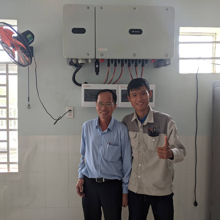 dự án hòa lưới điện mặt trời 100KW cho anh Phương ở Bà Rịa Vũng Tàu 18