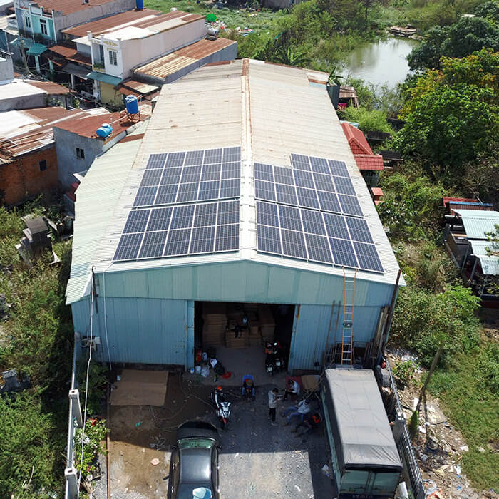 Lắp đặt điện mặt mặt trời lần 2 cho Anh Kiệt ở Bình Chánh với 21KW 6