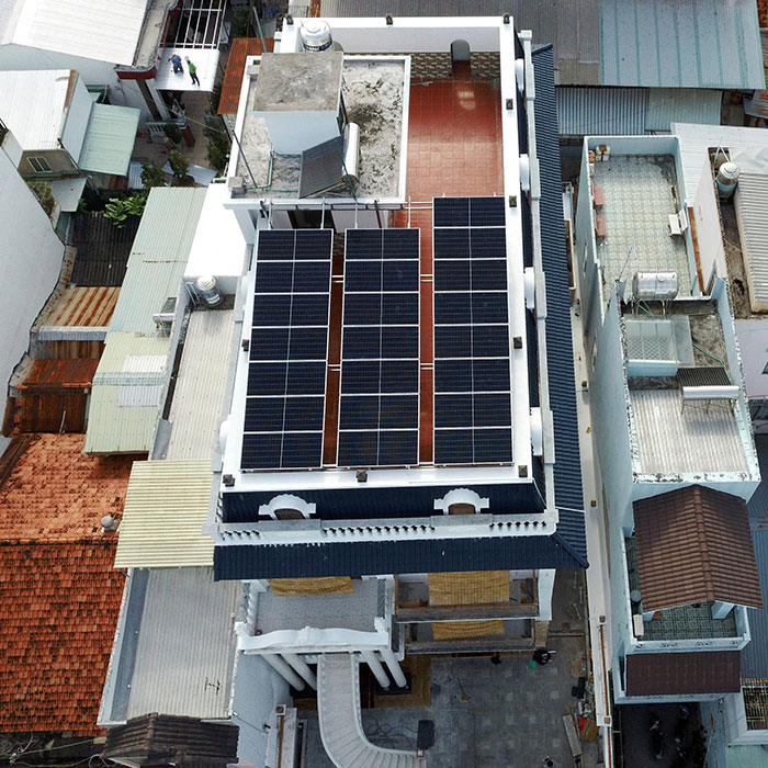Bàn giao dự án điện mặt trời hòa lưới bám tải 3 pha 10KWp ở Cần Thơ 8