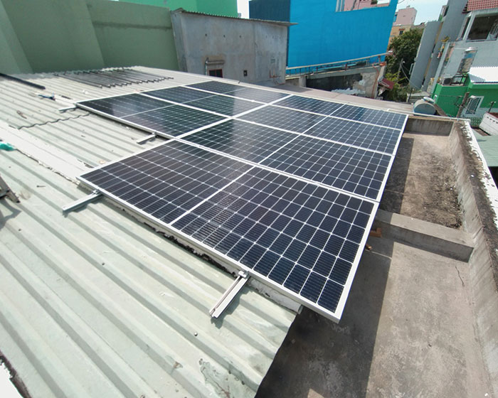 Dự án điện mặt trời hòa lưới bám tải 3KW cho chị Hồng tại Bình Thạnh 2
