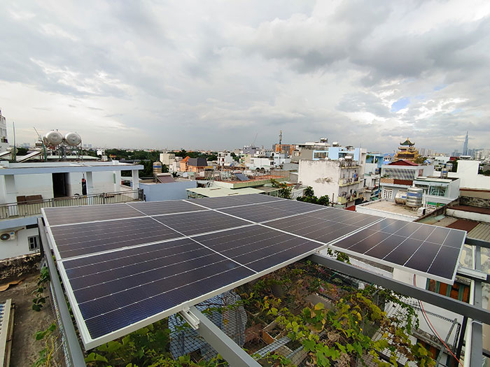 dự án điện mặt trời Hòa lưới bám tải 6KWP cho gia đình anh Anh ở Gò Vấp 1
