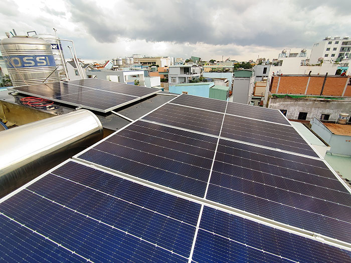 dự án điện mặt trời Hòa lưới bám tải 6KWP cho gia đình anh Anh ở Gò Vấp 2