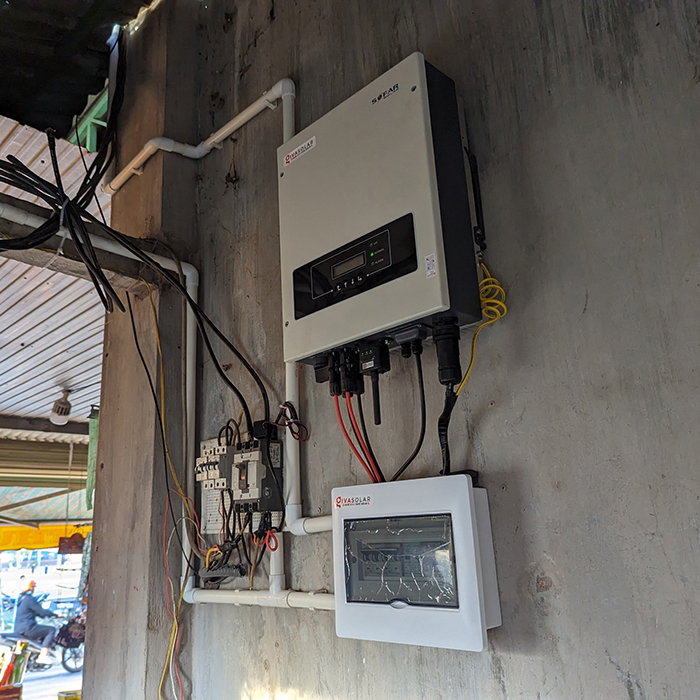 hệ thống hòa lưới bám tải 6.5KW ở Long Thành Đồng Nai 7