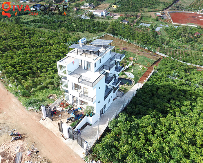 dự án điện mặt trời hòa lưới bám tải 6.7KW tại Bảo Lộc Lâm Đồng 1