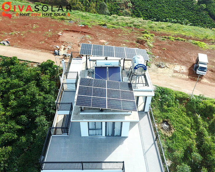dự án điện mặt trời hòa lưới bám tải 6.7KW tại Bảo Lộc Lâm Đồng 2